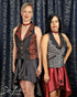 SiaLinda: Sandrine Damen Weste - Jacke, Brokat, silber schwarz, sexy - SiaLinda.com